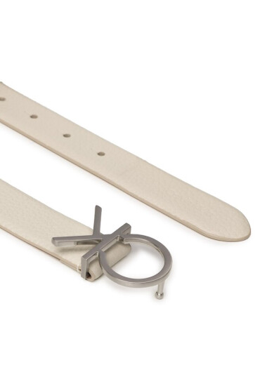 Calvin Klein Дамски колан Re-Lock Ck Logo Belt 30mm Pbl K60K610413 Бежов - Mera.bg