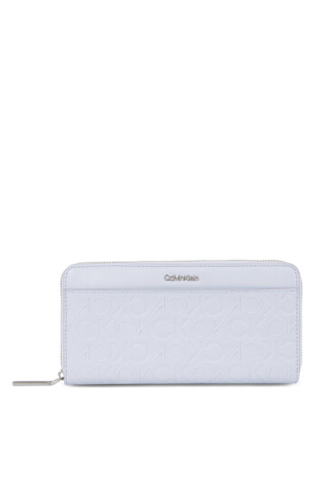 Calvin Klein Дамски портфейл Ck Must Lg Z/A Wallet W/Slip Emb K60K611322 Sheer Blue CFX - Mera.bg