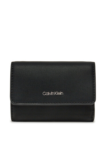 Calvin Klein Дамски портфейл Ck Must Small Trifold W/Zip LV04F1030G Черен - Mera.bg