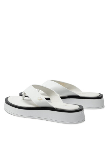 Calvin Klein Джапанки Flatform Tp Slide HW0HW00696 Ck White YAF - Mera.bg