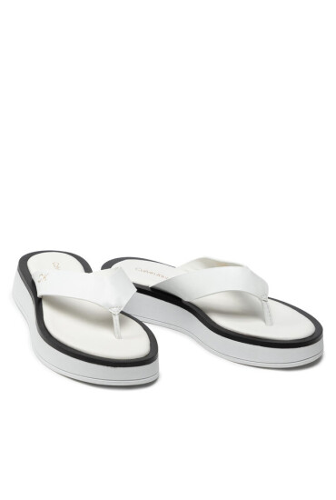 Calvin Klein Джапанки Flatform Tp Slide HW0HW00696 Ck White YAF - Mera.bg