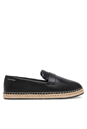 Calvin Klein Еспадрили Espadrille W/Ck Hw - Lth HW0HW02390 Черен - Mera.bg