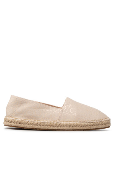 Calvin Klein Еспадрили Espadrille W/hdw - Canvas Mono HW0HW00888 Sand Mono 0LD - Mera.bg