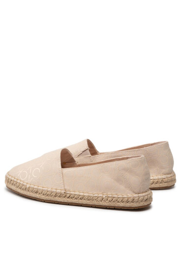 Calvin Klein Еспадрили Espadrille W/hdw - Canvas Mono HW0HW00888 Sand Mono 0LD - Mera.bg