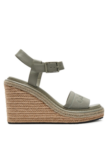 Calvin Klein Еспадрили Wedge Sandal 70 He HW0HW02050 Сив - Mera.bg