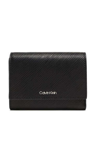 Calvin Klein Голям дамски портфейл Ck Elevated Trifold Md Saffiano K60K610267 BAX - Mera.bg