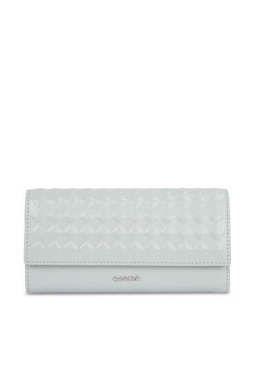 Calvin Klein Голям дамски портфейл Calvin Mini Quilt K60K611895 Сив - Mera.bg