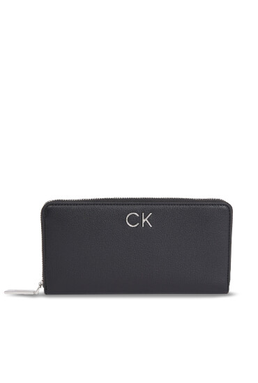 Calvin Klein Голям дамски портфейл Ck Daily Large Zip Around Wallet K60K611778 Черен - Mera.bg