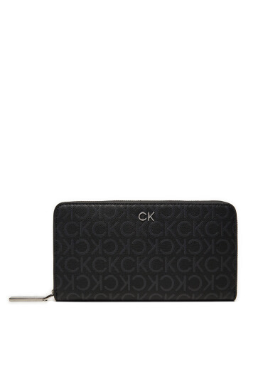 Calvin Klein Голям дамски портфейл Ck Daily Xl Zip K60K612442 Черен - Mera.bg
