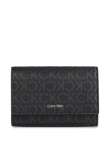 Calvin Klein Голям дамски портфейл Ck Must Bifold/Cardhldr_Epi Mono K60K611775 Черен - Mera.bg
