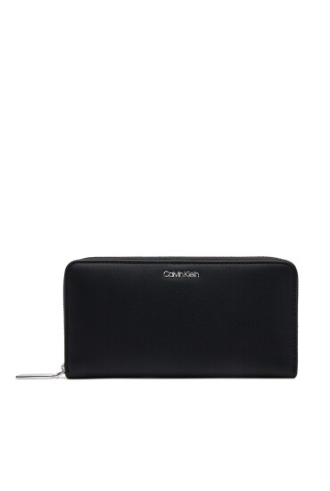 Calvin Klein Голям дамски портфейл Ck Must Large Zip Around Wallet K60K606698 Черен - Mera.bg