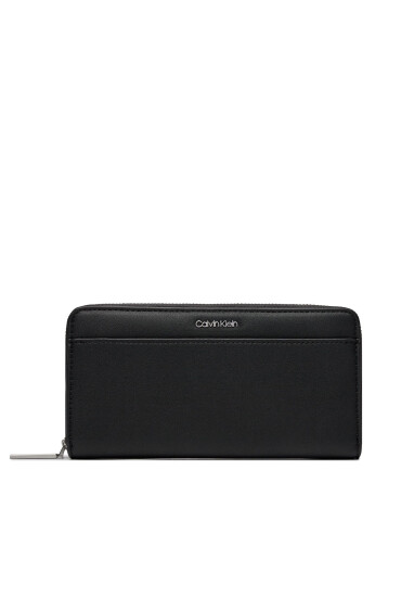 Calvin Klein Голям дамски портфейл Ck Must Lg Z/A Wallet W/Slip K60K610949 Черен - Mera.bg
