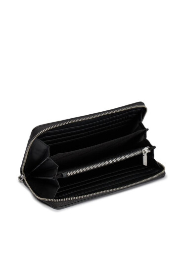 Calvin Klein Голям дамски портфейл Ck Must Lg Z/A Wallet W/Slip K60K610949 Черен - Mera.bg