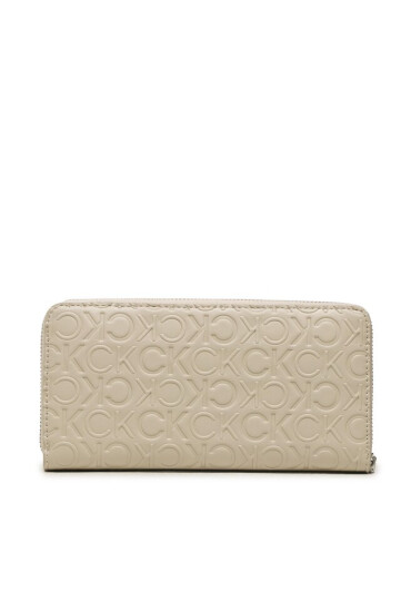 Calvin Klein Голям дамски портфейл Ck Must Lg Z/A Wlt W/Slip-Emb Mn K60K610973 PEA - Mera.bg