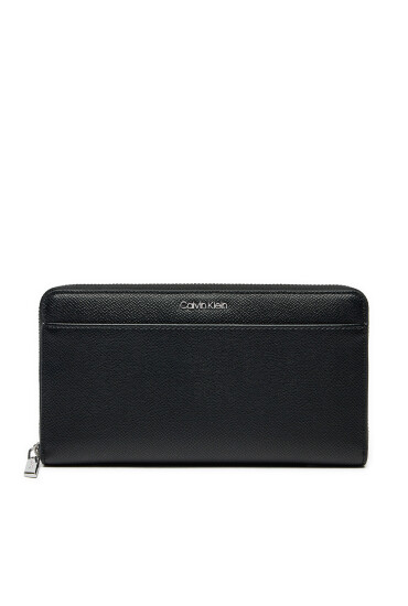 Calvin Klein Голям дамски портфейл Ck Must Xl Zip Around_Caviar K60K613070 Черен - Mera.bg