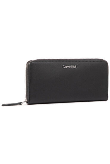 Calvin Klein Голям дамски портфейл Ck Must Ziparound Lg K60K606698 Черен - Mera.bg
