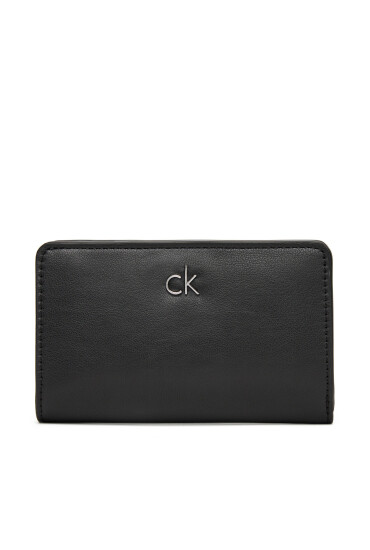 Calvin Klein Голям дамски портфейл Ck Re-Lock Medium Bifold LV04F1033G Черен - Mera.bg