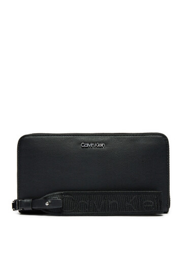 Calvin Klein Голям дамски портфейл Gracie K60K611687 Черен - Mera.bg