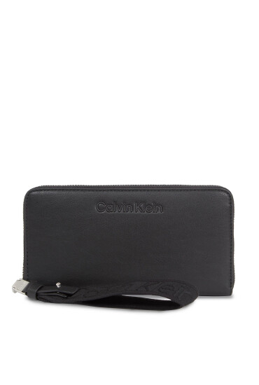 Calvin Klein Голям дамски портфейл Gracie K60K611687 Черен - Mera.bg