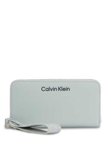 Calvin Klein Голям дамски портфейл Gracie K60K611687 Сив - Mera.bg