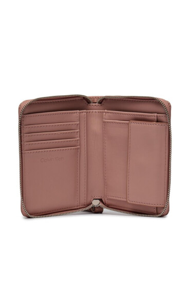 Calvin Klein Голям дамски портфейл Gracie Wallet W/Strap Md K60K611387 Розов - Mera.bg
