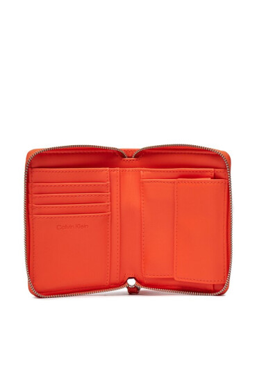 Calvin Klein Голям дамски портфейл Gracie Wallet W/Strap Md K60K611387 Оранжев - Mera.bg