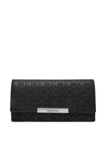 Calvin Klein Голям дамски портфейл K60K612444 Черен - Mera.bg