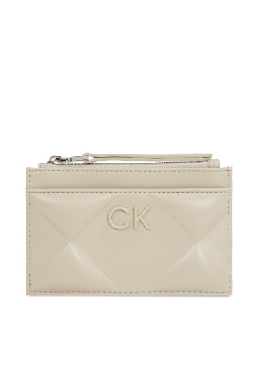Calvin Klein Голям дамски портфейл Quilt K60K611704 Бежов - Mera.bg