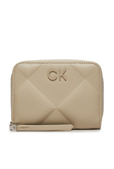 Calvin Klein Голям дамски портфейл Quilt K60K611783 Бежов - Mera.bg