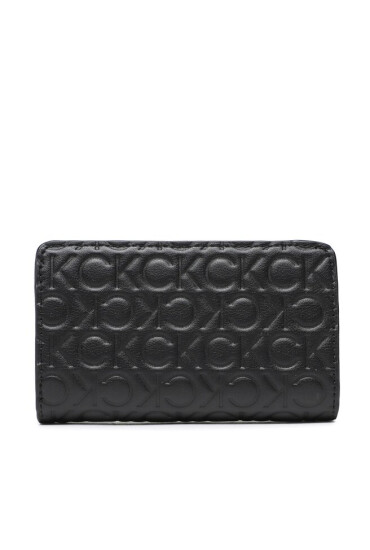 Calvin Klein Голям дамски портфейл Re Lock Bifold Wallet Emb Mono K60K610240 Черен - Mera.bg