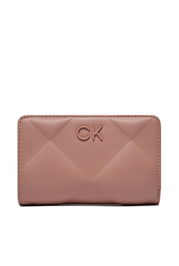 Calvin Klein Голям дамски портфейл Re-Lock Quilt Bifold Wallet K60K611374 Розов - Mera.bg