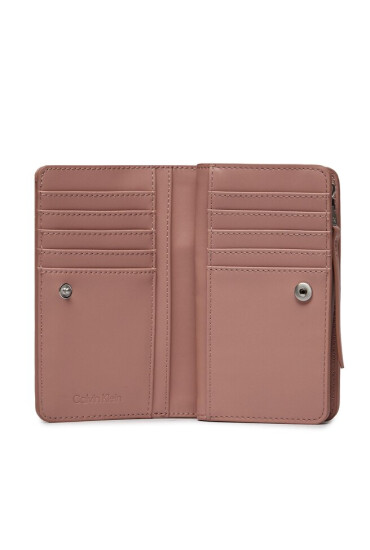 Calvin Klein Голям дамски портфейл Re-Lock Quilt Bifold Wallet K60K611374 Розов - Mera.bg