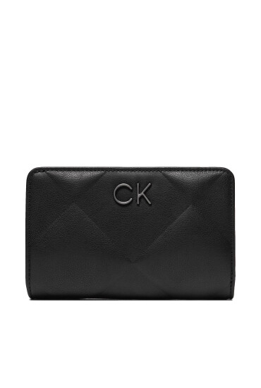 Calvin Klein Голям дамски портфейл Re-Lock Quilt Bifold Wallet K60K611374 Черен - Mera.bg
