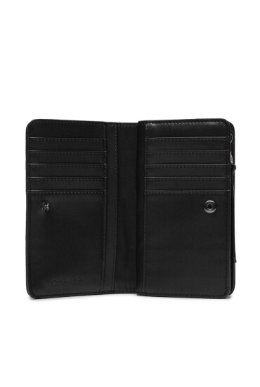 Calvin Klein Голям дамски портфейл Re-Lock Quilt Bifold Wallet K60K611374 Черен - Mera.bg