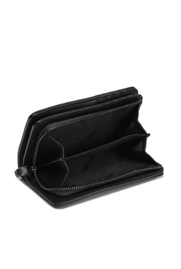 Calvin Klein Голям дамски портфейл Re-Lock Quilt Bifold Wallet K60K611374 Черен - Mera.bg
