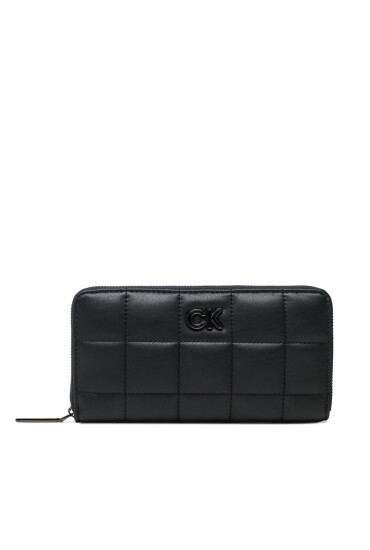 Calvin Klein Голям дамски портфейл Re-Lock Quilt Wallet Lg K60K610494 Черен - Mera.bg