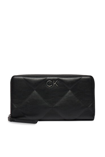 Calvin Klein Голям дамски портфейл Re-Lock Quilt Za Wallet Lg K60K610774 Черен - Mera.bg