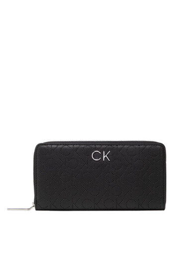 Calvin Klein Голям дамски портфейл Re-Lock Slim Z/A Wallet Lg Perf K60K609485 BAX - Mera.bg