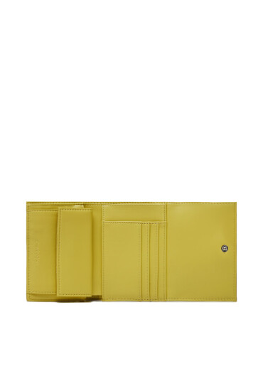 Calvin Klein Голям дамски портфейл Re-Lock Trifold Md K60K608994 Жълт - Mera.bg