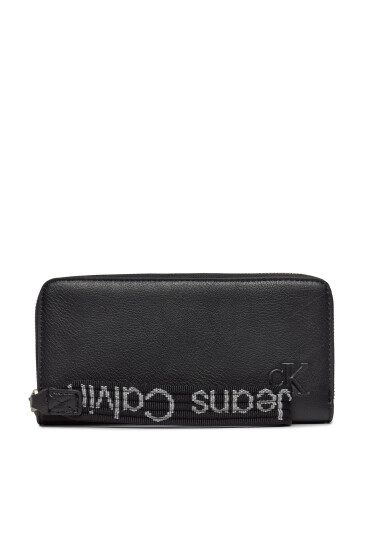 Calvin Klein Портфейл Ultralight Zip Around W/Wristlet K60K611498 Черен - Mera.bg