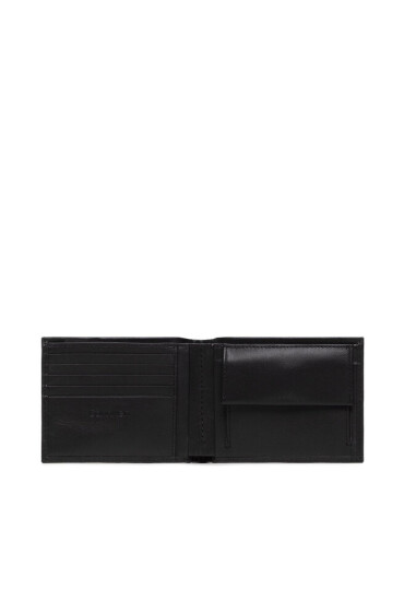 Calvin Klein Голям мъжки портфейл Smoth W Plaque 5Cc Coin K50K504299 001 - Mera.bg