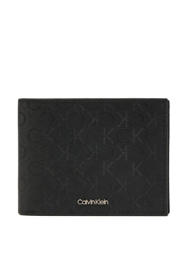 Calvin Klein Голям мъжки портфейл Ck Must Mono Bifold 5cc W/Coi K50K512703 Черен - Mera.bg