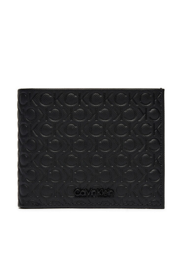 Calvin Klein Голям мъжки портфейл Ck Must Mono Bifold 5Cc W/Coin K50K511941 Черен - Mera.bg
