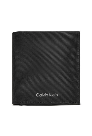Calvin Klein Голям мъжки портфейл Ck Must Trifold 6Cc W/ Coin K50K511382 Черен - Mera.bg