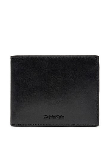 Calvin Klein Голям мъжки портфейл Ck Refined Bifold 5cc W/Coin K50K512700 Черен - Mera.bg