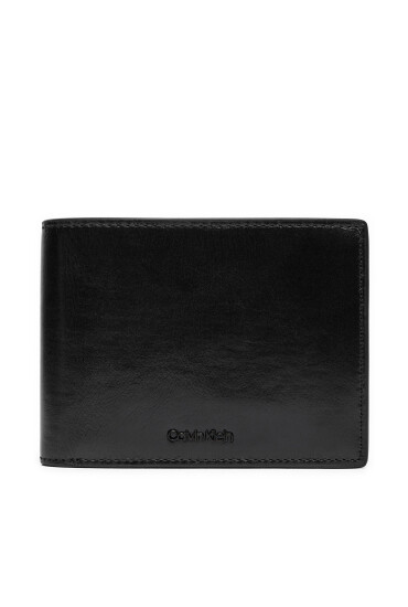 Calvin Klein Голям мъжки портфейл Ck Refined Trifold 10cc W/Coin K50K512699 Черен - Mera.bg