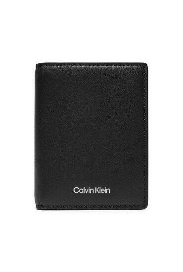 Calvin Klein Голям мъжки портфейл Ck Sleek Bifold 7cc W/Coin K50K512694 Черен - Mera.bg