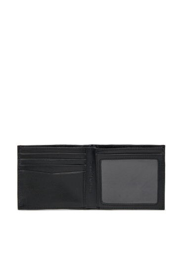 Calvin Klein Голям мъжки портфейл Logo Print Bifold Id K50K511435 Черен - Mera.bg