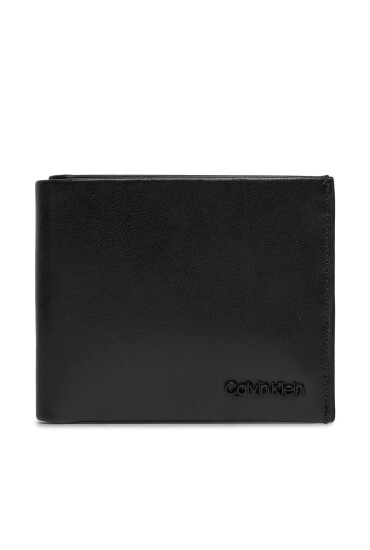 Calvin Klein Голям мъжки портфейл Minimal Focus Bifold 5Cc W/Coin K50K511276 Черен - Mera.bg