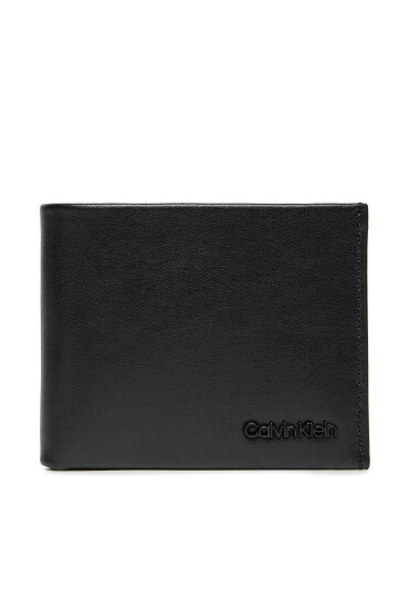 Calvin Klein Голям мъжки портфейл Minimal Focus Bifold 6Cc W/Bill K50K511277 Черен - Mera.bg